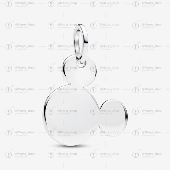 Pandora Disney Mickey Mouse Engravable Dangle Charm|Pendant - Picture 1 of 2